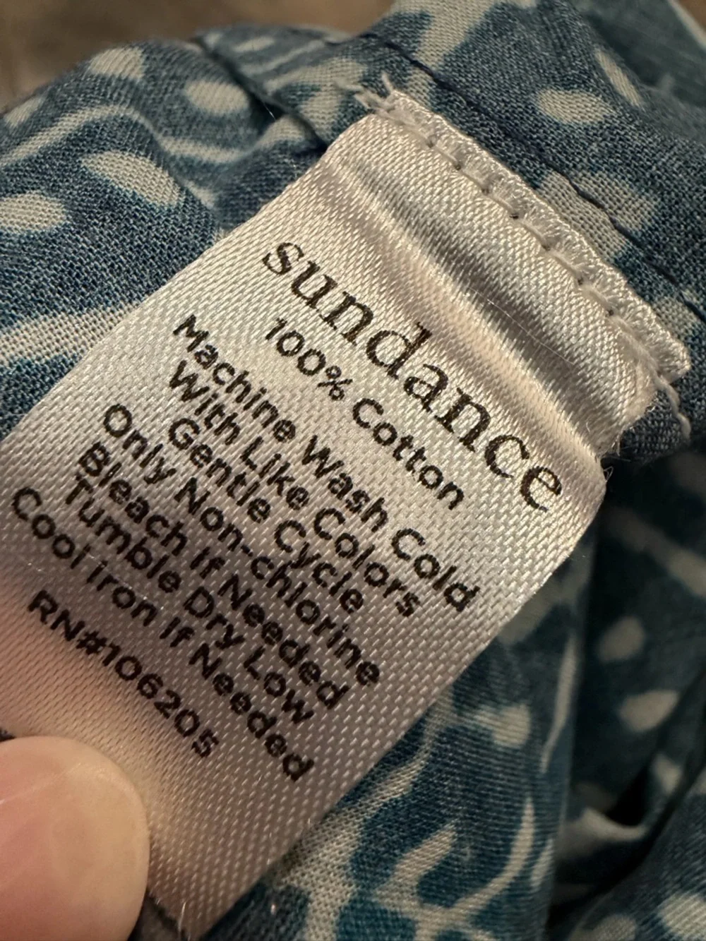 New Sundance Kai Shorts Blue Floral Bohemian Lightweight Cotton XL Beach Boho - Picture 12 of 12